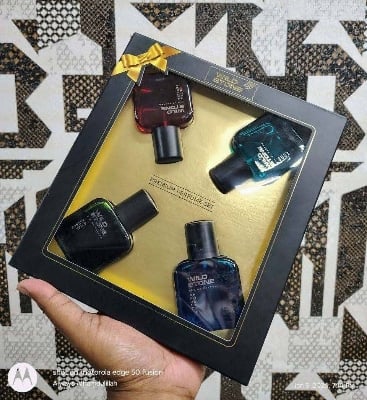 Picture of Wild Stone EDP Gift Set for Men | Edge, Ultra Sensual, Hydra Energy, and Forest Spice Pack of 4