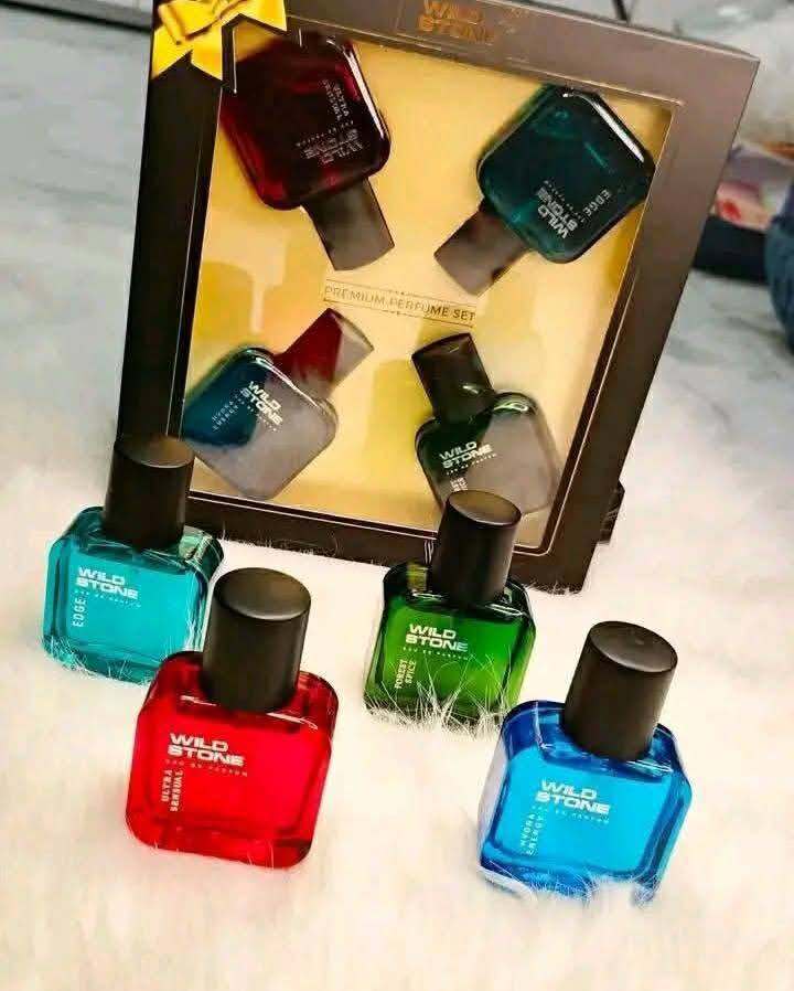Picture of Wild Stone EDP Gift Set for Men | Edge, Ultra Sensual, Hydra Energy, and Forest Spice Pack of 4