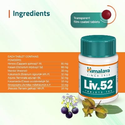 Picture of Liv.52 For Man & Women - Bottle of 100 Tablets