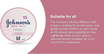 Picture of Johnson's 24 Hour Moisture Soft Cream(200 Ml)
