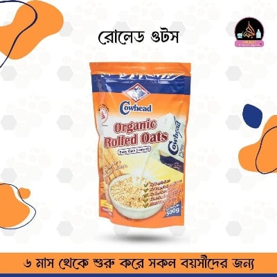 Picture of Cowhead Organic Baby Rolled Oats - 500gm + 500gm