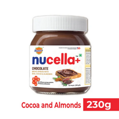 Picture of Nucella+ Chocolate Spread Cocoa & Almonds 230gm
