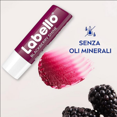 Picture of Labello Blackberry Shine Lip Balm with Long-lasting 24H Hydration
