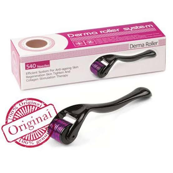 Picture of Derma Roller (0.5 mm) Professional Titanium Microneedle Derma Roller Hair Regrowth Acne Scars Anti-aging Skin Therapy Dermatology System
