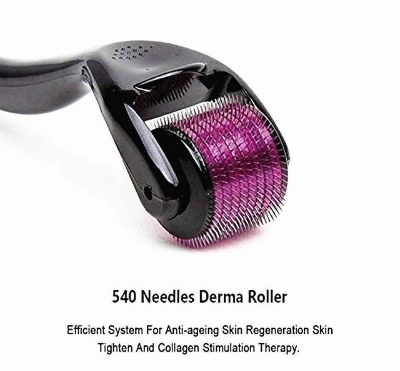 Picture of Derma Roller (0.5 mm) Professional Titanium Microneedle Derma Roller Hair Regrowth Acne Scars Anti-aging Skin Therapy Dermatology System