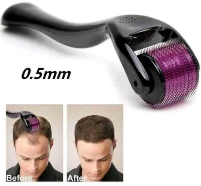 Picture of Derma Roller (0.5 mm) Professional Titanium Microneedle Derma Roller Hair Regrowth Acne Scars Anti-aging Skin Therapy Dermatology System