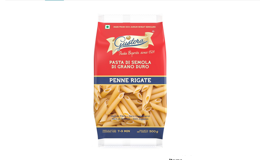Picture of GUSTORA Penne Rigate Pasta, 500g