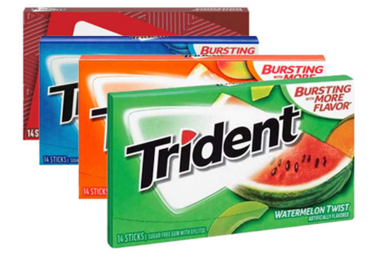 Picture of Trident Sugar-Free Chewing Gum Assortment pack of 4