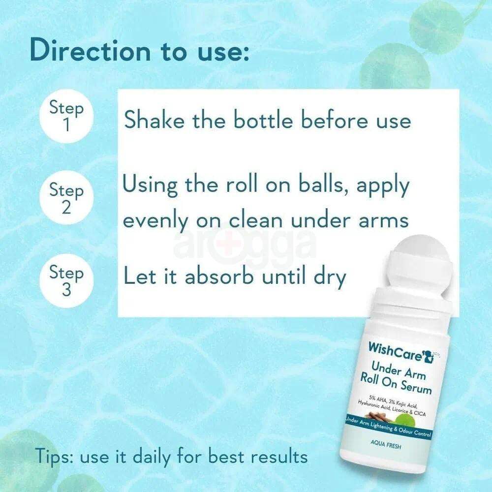 Picture of WishCare Under Arm Roll On Serum with Aqua Fresh 50ml