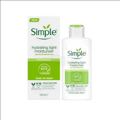 Picture of Simple Kind to Skin Hydrating Light Moisturiser with Vitamin B5+E & Niacinamide-125ml