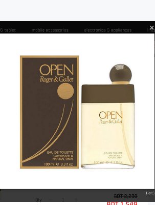 Picture of Open By Roger And Gallet 100ml Perfume For Men