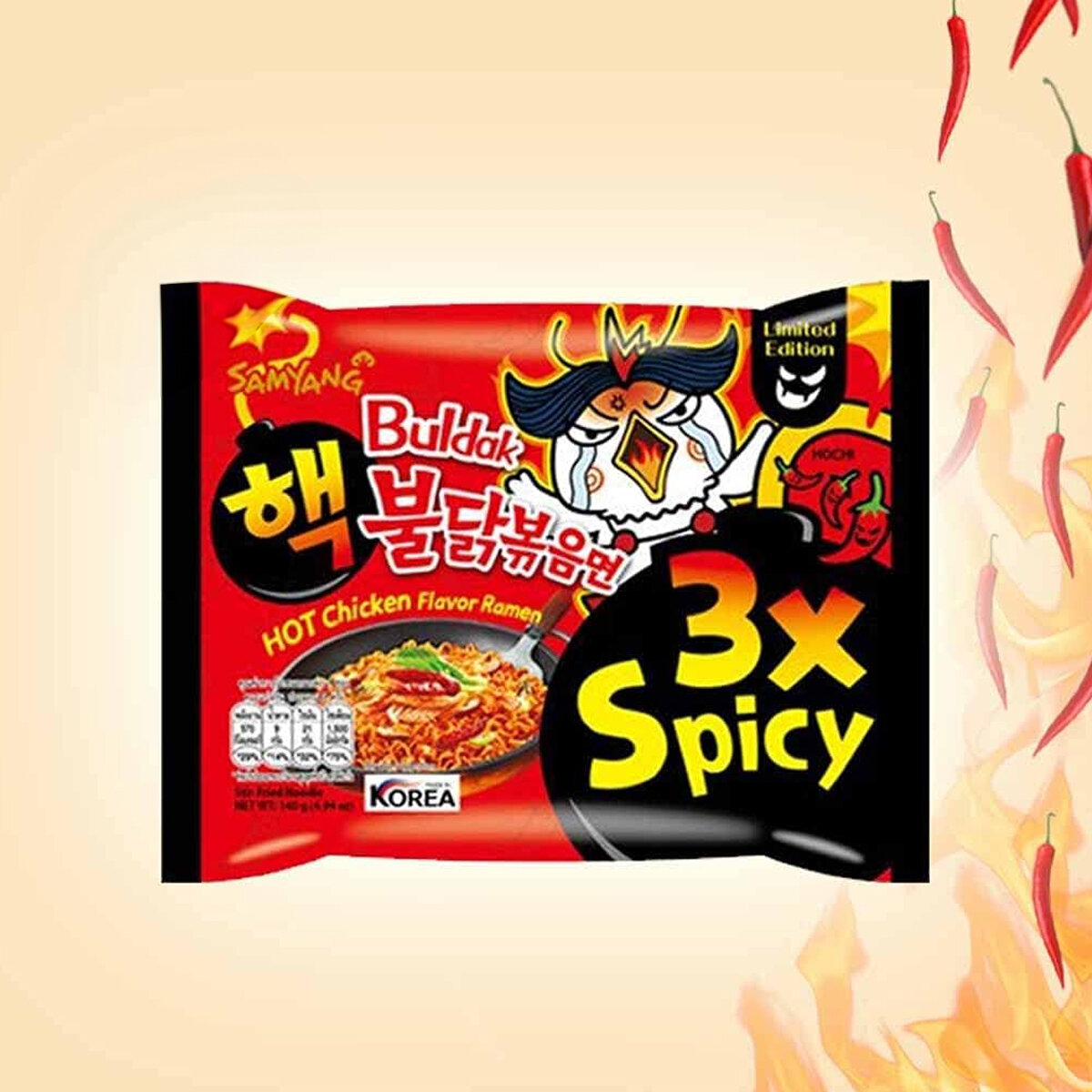 Picture of Spicy 3x  Noodles 140gm