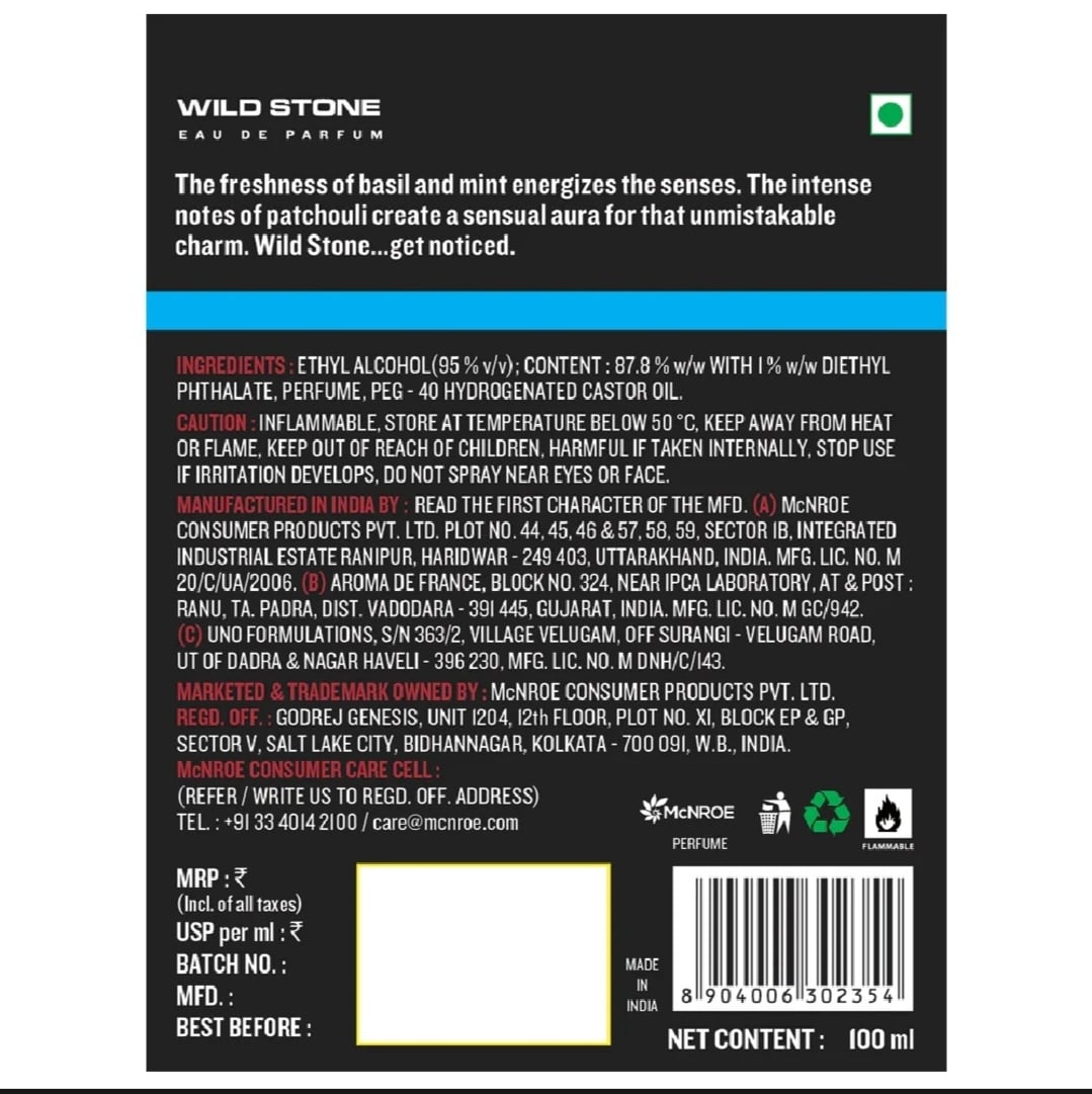 Picture of Wild Stone Ultra Sensual Perfume –50ml