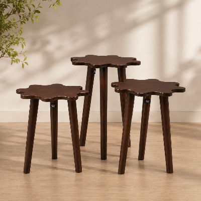 Picture of REGAL Craft Items-HDC-3006 (Coffee Table-Criss-Cross) ( 3 Set)