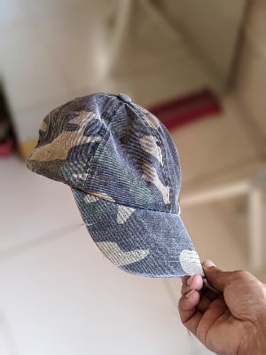 Picture of Washed Military Green Black Camouflage Baseball Cap