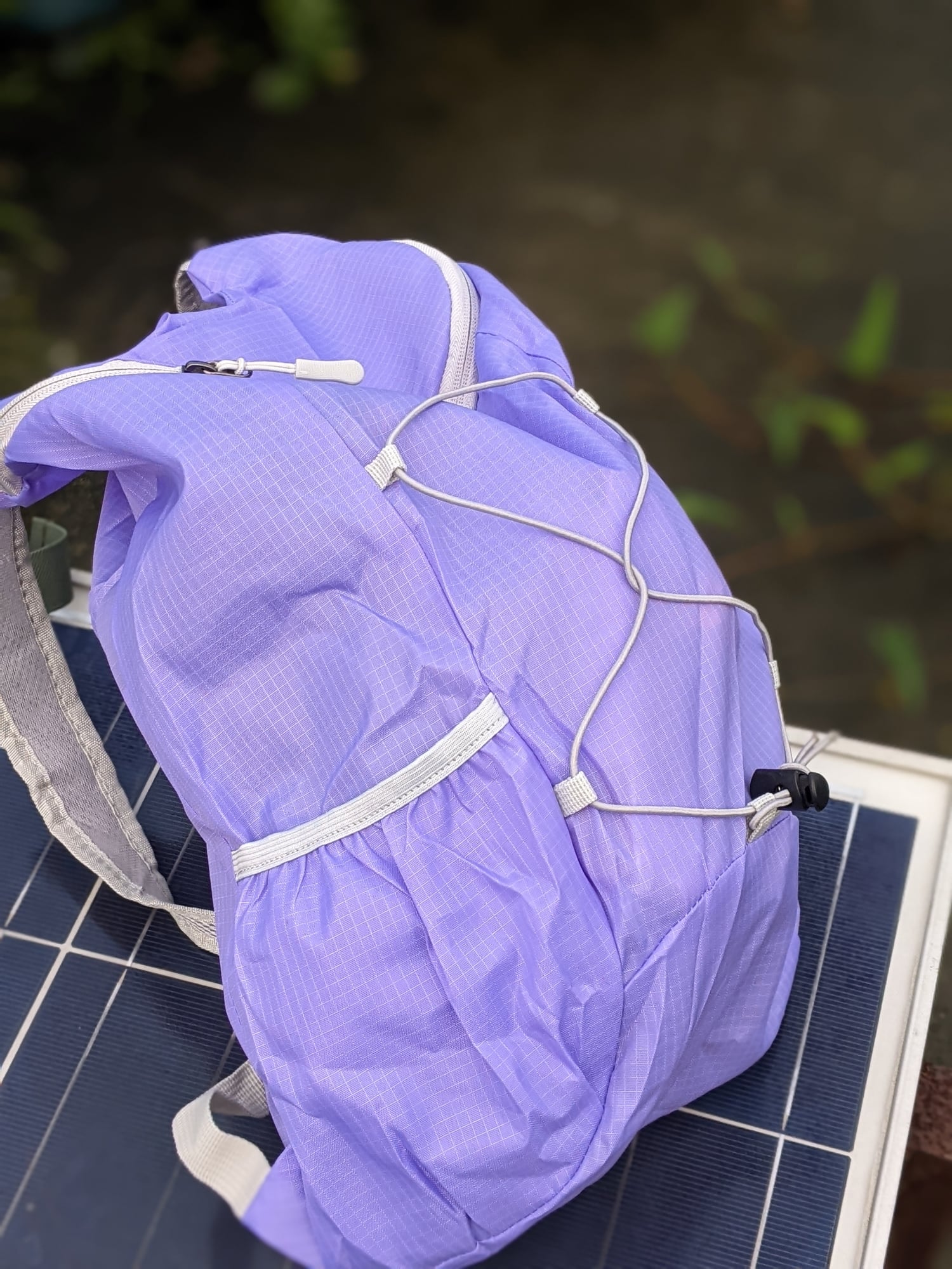 Picture of 16L Foldable Hiking Backpack – Lightweight Packable Water-Repellent Daypack, Ultralight Collapsible Rucksack for Travel, Gym and Outdoor Sports (Purple)