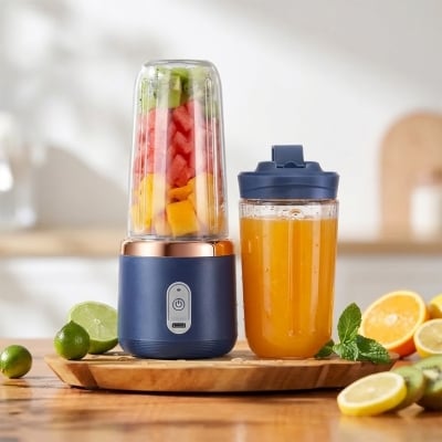 Picture of Portable Rechargeable Juicer Blender 400ml USB Charging 8 Blade Mini Blender