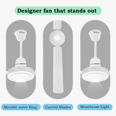 Picture of INNOEL GC-2 BLDC Ceiling Fan | 56" Energy Efficient Fan with LED Light - White