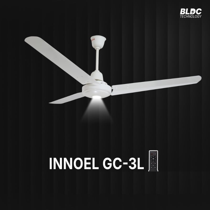 Picture of INNOEL GC-3L BLDC Ceiling Fan | Energy Efficient Fan with LED Light - Floral White