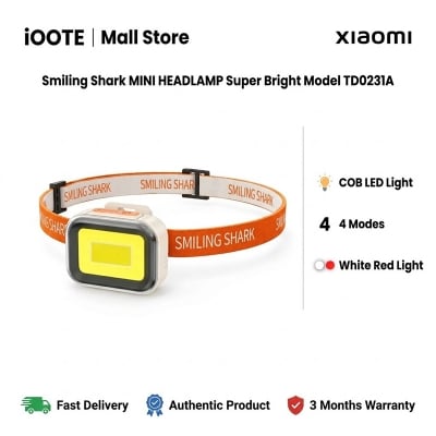Picture of Smiling Shark MINI HEADLAMP Super Bright Model TD0231A | 3 Months Warranty