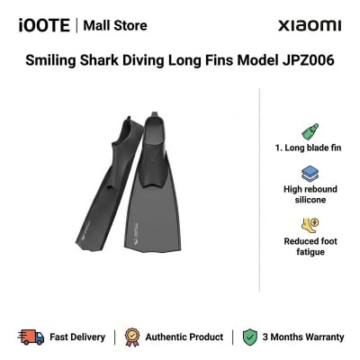 Picture of Smiling Shark Diving Long Fins Model JPZ006 | 3 Months Warranty - Black