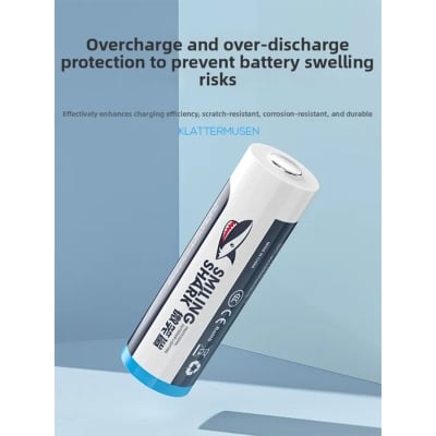 Picture of Smiling Shark Battery 26800 Lithium Battery 5500Mah Model 5K5 | 3 Months Warranty - White