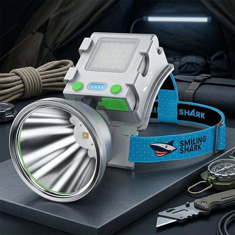 Picture of Smiling Shark LED Super Bright HeadLamp 10000LM Model TD8027 | 3 Months Warranty