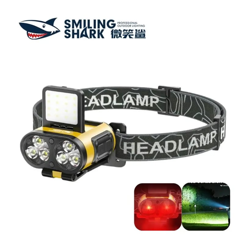 Picture of Smiling Shark Lightweight High intensity Cap Clip Lamp TD0199A | 3 Months Warranty