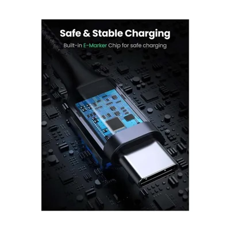 Picture of UGREEN USBC to USBC PD Fast Charging 90 Degree Cable 5A US334 1m/2m | 18 Months Warranty