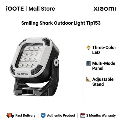 Picture of Smiling Shark Outdoor Light Tip153 | 3 Months Warranty - Black