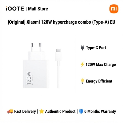 Picture of [Original] Xiaomi 120W Hypercharge Combo (Type-A) EU | 6 Months Warranty - White