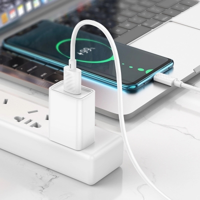 Picture of Hoco X88 60W USB A to C Fast Charging Data Cable 1m | 3 Months Warranty - White