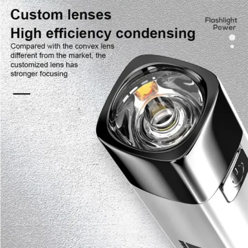 Picture of Xiaomi Smiling Shark Flashlight Mini Torch Light Model 617A | 3 Months Warranty - Grey