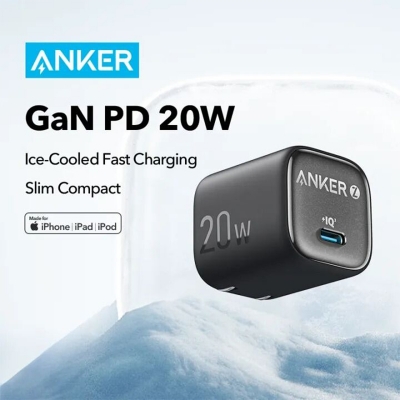 Picture of Anker Zolo GaN 20W USB C Charger PIQ 3.0 Foldable PPS FastCharger for iPhone 16 Pro Max 15 Pro Max 14 Pro/13ProMax, Galaxy,iPad  A2699