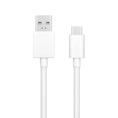 Picture of Oppo SuperVOOC Type-A to Type-C USB Fast Charging 1M Cable | Data Sync Cable for OPPO Devices | 3 Months Warranty - White