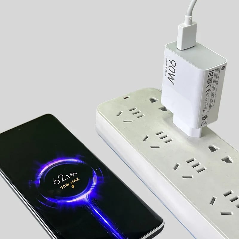 Picture of Xiaomi 90W HyperCharge Type-A Fast Charger Combo with 100cm Cable | 3 Months Warranty - White