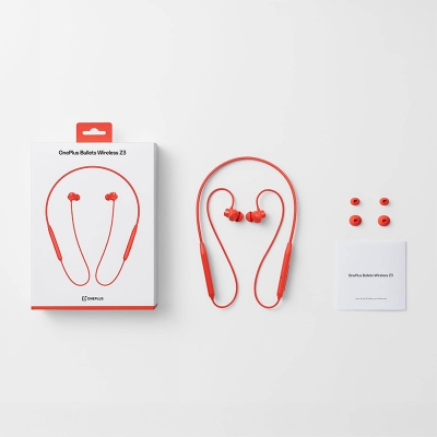 Picture of OnePlus Bullet Wireless Z3 Bluetooth Neckband | 12.4mm Driver, 3D Spatial Audio, 10 Min Charge 27H Playback | 6 Months Warranty