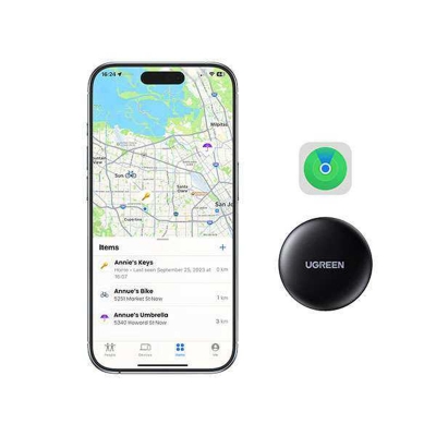Picture of UGREEN 60387 SmartTrack Link Bluetooth Tracker with Apple Find My for Keys, Earbuds & Luggage | 6 Months Warranty