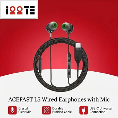 Picture of ACEFAST L5 Wired Earphones with Mic - Black