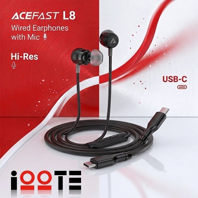 Picture of ACEFAST L8 Wired Earphones with Mic - Black