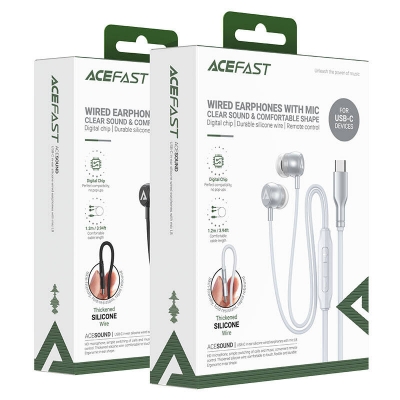 Picture of ACEFAST L8 Wired Earphones with Mic - Black