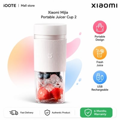 Picture of Xiaomi Mijia Portable Juicer Cup 2, fresh juices everywhere in just 40 seconds - White
