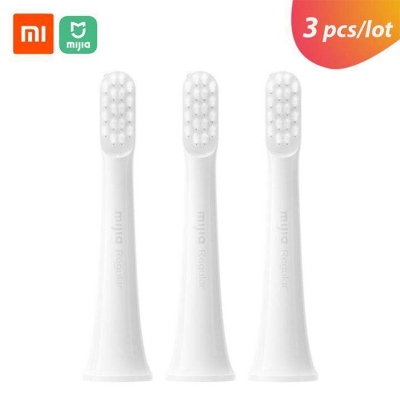 Picture of Xiaomi Mijia T100 Electric Toothbrush Replacement Head (3 Pcs)-White - White