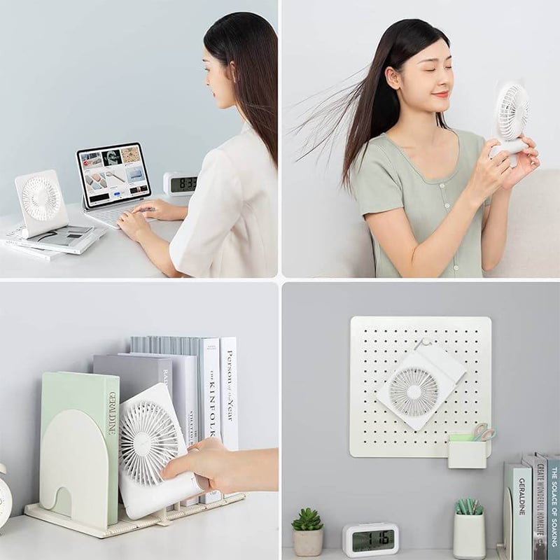 Picture of JISULIFE FA26 4500mAh Ultra Thin Powerful Desktop Fan - Multicolor