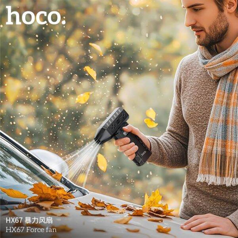 Picture of Hoco HX67 Ultra-High Speed Portable Force Fan 80000RPM - Black