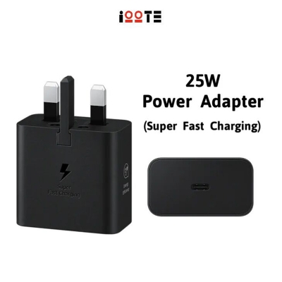 Picture of Samsung 25W USB-C Super FastPD Adapter (3 Pin) - Black