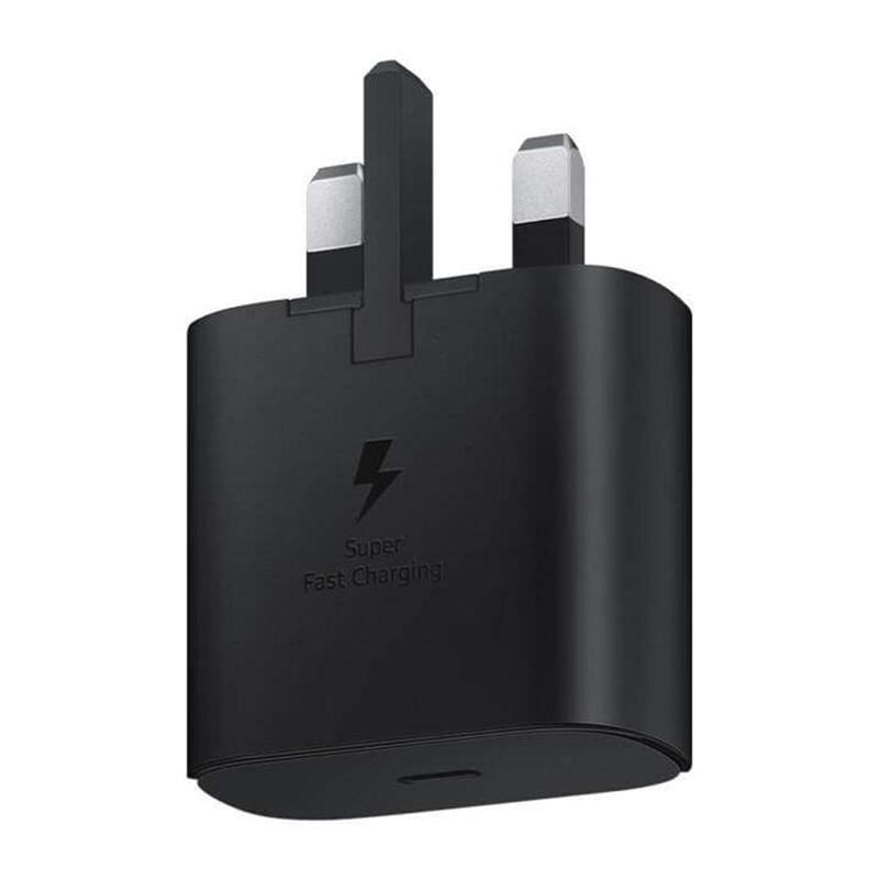 Picture of Samsung 25W USB-C Super FastPD Adapter (3 Pin) - Black