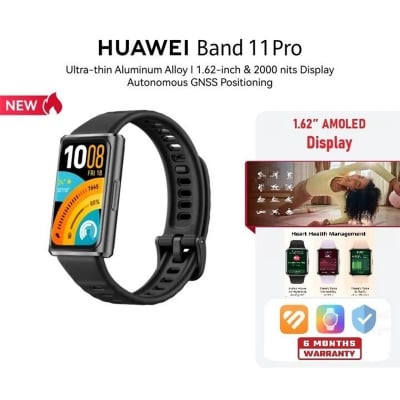 Picture of HUAWEI Band 11 Pro l Autonomous GNSS Positioning l 1.62″ & 2000nits Display l T&G l Enhanced Sleep Tracking - Black