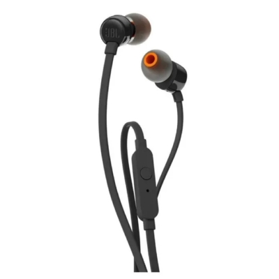 Picture of [ORIGINAL] JBL TUNE 110 Wired Headphones Pure Bass Sound 3.5mm In-Ear Headphones With Mic Stereo Music Earbuds Sports Earphones - Black