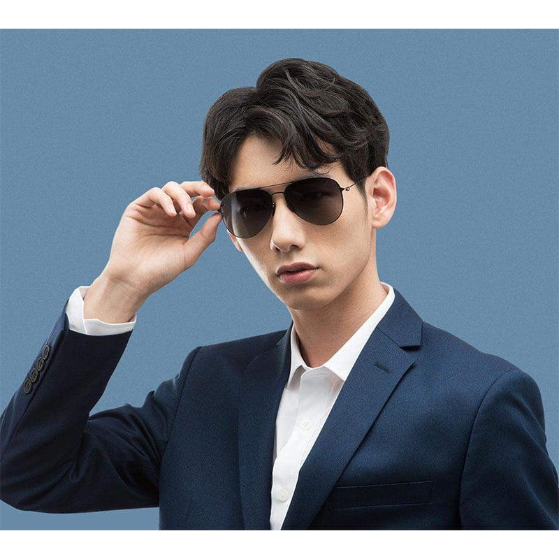 Picture of Xiaomi Mijia Polarized Navigator Sunglasses Pro | Gradient | Classic Aviator Design | UV400 Protection | High-Definition Nylon Polarized Lenses | TYJ04TS - Grey
